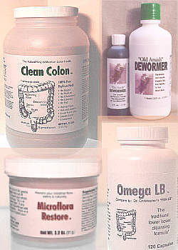 Alpha Omega internal cleansing products