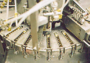 Crespi suppository manufacturing equipment at Alpha Omega Labs' facility